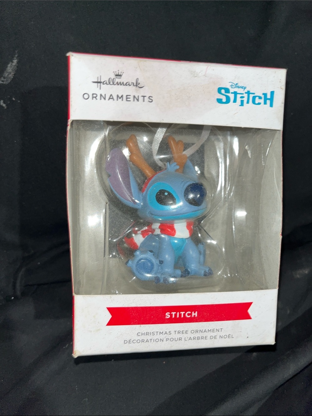 Hallmark Stitch Ornament in Light Blue with Red and White Scarf - Unopened